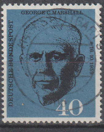 GERMANY 1960 The 1st Anniversary of the Death of G. C. Marshall  ULH SG 1258