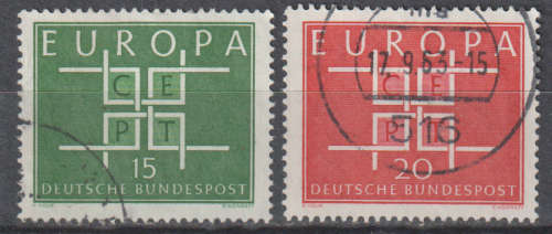 GERMANY 1963 EUROPA Stamps ULH SG 1320/1