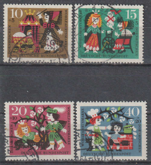GERMANY 1964 Charity Stamps - Fairy Tales ULH SG 1352-5