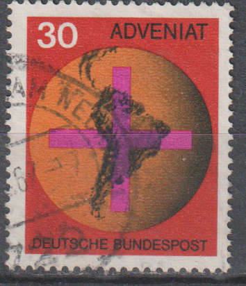 GERMANY 1967 Catholic Church Help for Latin America ULH SG 1450