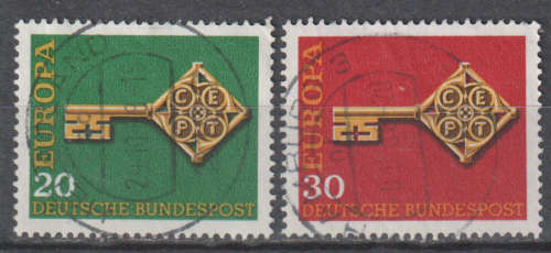 GERMANY 1968 EUROPA Stamps ULH SG 1460/1