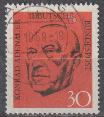 GERMANY 1968 The Memorial Edition of Konrad Adenauer ULH SG 1469