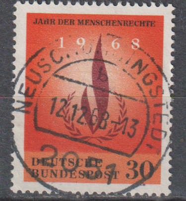 GERMANY 1968 International Year for Human Rights ULH SG 1477