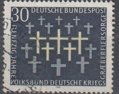 GERMANY 1969 The 50th Anniversary of the Perservation of German War Graves  ULH SG 1488