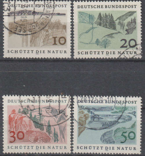 GERMANY 1969 Protection of Nature ULH SG 1489-92