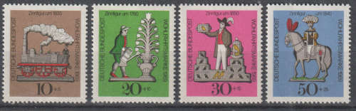 GERMANY 1969 Charity Stamps UMM SG 1506-9