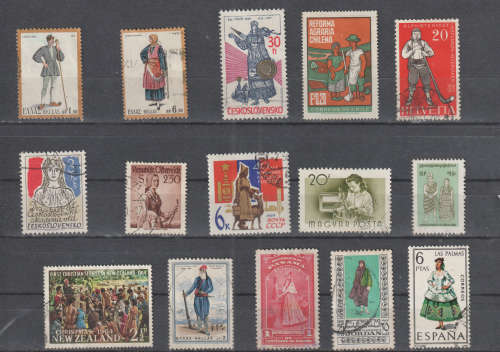 THEMATIC COSTUMES BID PER STAMP TO TAKE ALL CARD EXCLUDED