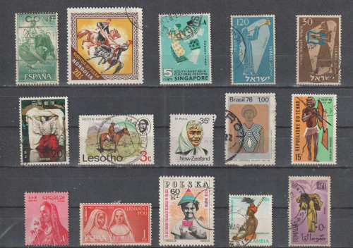 THEMATIC COSTUMES BID PER STAMP TO TAKE ALL CARD EXCLUDED