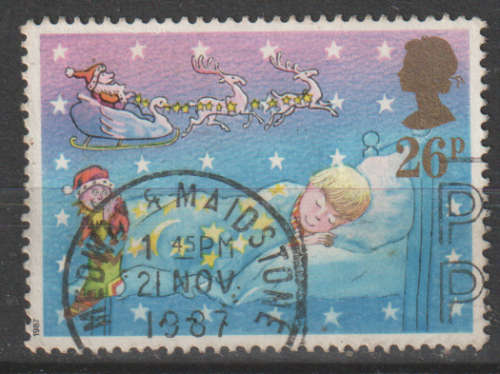 GB 1987 Christmas Stamps ULH SG 1377