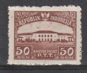 INDONESIA 1953 Bandung Post Office MM SG 624