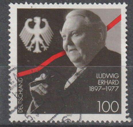 GERMANY 1997 The 100th Anniversary of the Birth of Ludwig Erhard  ULH SG 2756
