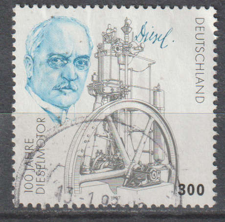 GERMANY  1997 The 100th Anniversary of the Diesel Engine Invention ULH SG 2809
