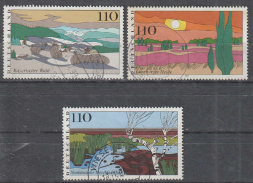 GERMANY  1997 Landscapes ULH SG 2806-8