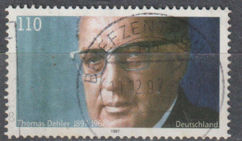 GERMANY 1997 The 100th Anniversary of the Birth of Thomas Dehler, Politician ULH SG 2821