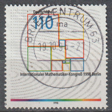GERMANY 1998 International Mathematics Congress in Berlin ULH SG 2862