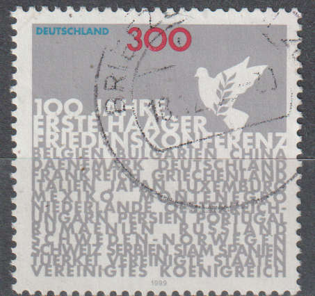 GERMANY 1999 The 100th Anniversary of the First Peace Conference in Haag ULH SG 2919