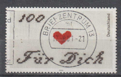 GERMANY 2000 Greeting Stamp ULH SG 2982