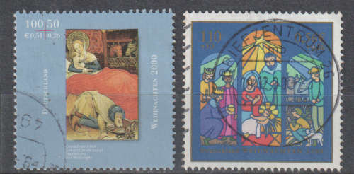 GERMANY 2000 Christmas Stamps ULH SG 3028/9