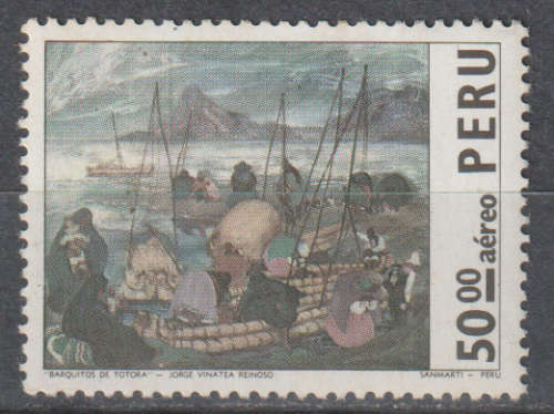 PURU 1973 Airmail - Paintings MM SG 1198