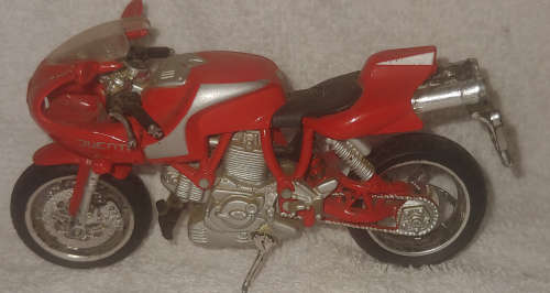 DUCATI DIE CAST AND PLASTIC MOTORCYCLE