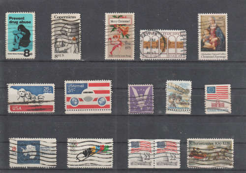 USA SELECTION BID PER STAMP TO TAKE ALL CARD EXCLUDED