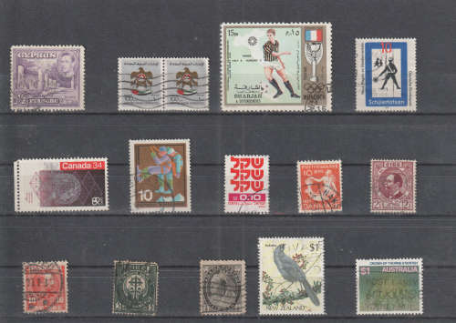 WORLD SELECTION BID PER STAMP TO TAKE ALL CARD EXCLUDED
