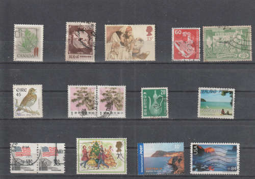 WORLD SELECTION BID PER STAMP TO TAKE ALL CARD EXCLUDED