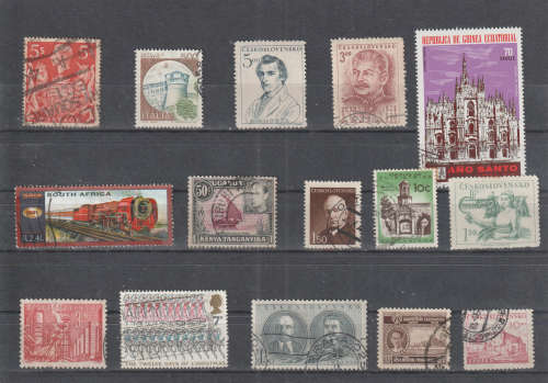 WORLD SELECTION BID PER STAMP TO TAKE ALL CARD EXCLUDED