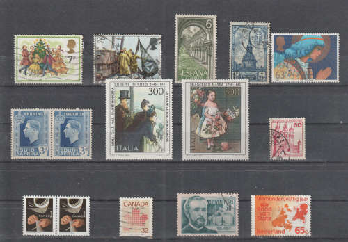 WORLD SELECTION BID PER STAMP TO TAKE ALL CARD EXCLUDED