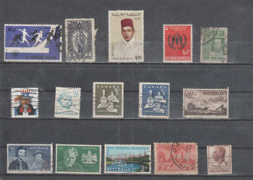 WORLD SELECTION BID PER STAMP TO TAKE ALL CARD EXCLUDED