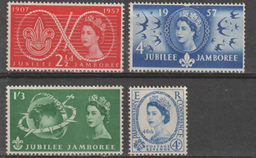 ENGLAND 1957 The 50th Anniversary of the Boy Scout Movement and World Scout Jubilee Jamb MM SG 557-6