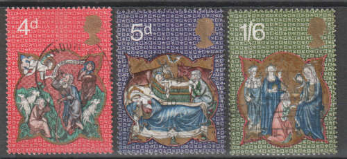 GB 1970 Christmas Stamps ULH SG 838-40