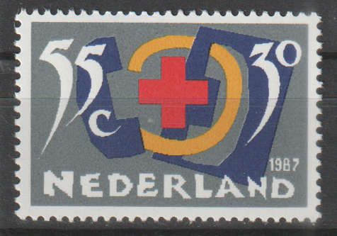 NETHERLANDS 1987 Red Cross UMM SG 1511A