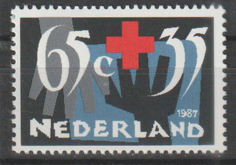 NETHERLANDS 1987 Red Cross UMM SG 1512
