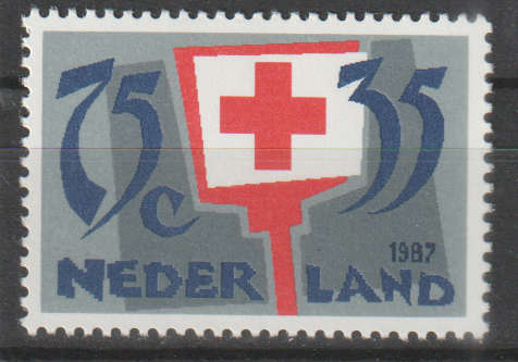 NETHERLANDS 1987 Red Cross UMM SG 1513