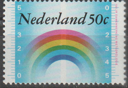 NETHERLANDS 1973 The 100th Anniversary of the Meteorological World Organization UMM SG 1176