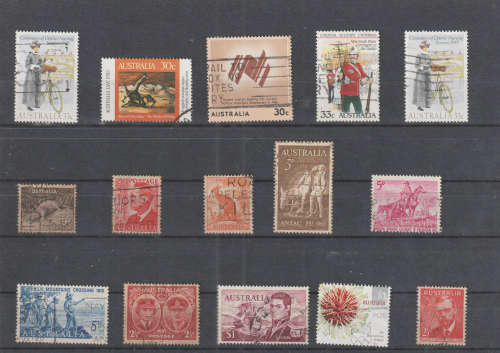 AUSTRALIA SELECTION BID PER STAMP TO TAKE ALL CARD EXCLUDED