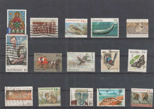 AUSTRALIA SELECTION BID PER STAMP TO TAKE ALL CARD EXCLUDED