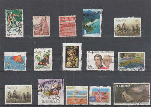AUSTRALIA SELECTION BID PER STAMP TO TAKE ALL CARD EXCLUDED