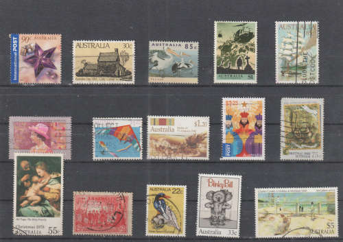 AUSTRALIA SELECTION BID PER STAMP TO TAKE ALL CARD EXCLUDED
