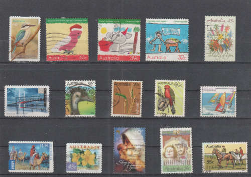 AUSTRALIA SELECTION BID PER STAMP TO TAKE ALL CARD EXCLUDED