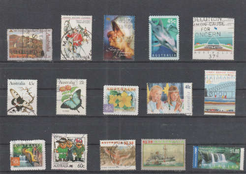 AUSTRALIA SELECTION BID PER STAMP TO TAKE ALL CARD EXCLUDED