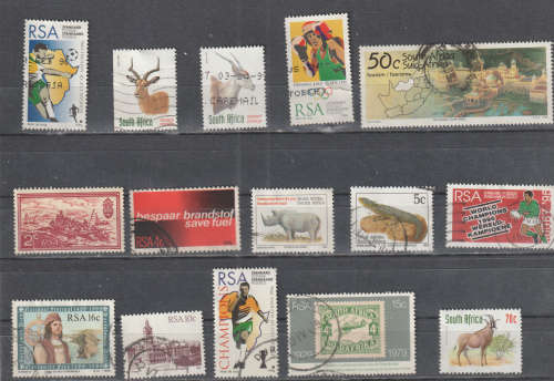 SOUTH AFRICA SELECTION BID PER STAMP TO TAKE ALL CARD EXCLUDED