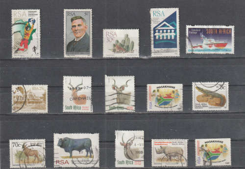 SOUTH AFRICA SELECTION BID PER STAMP TO TAKE ALL CARD EXCLUDED