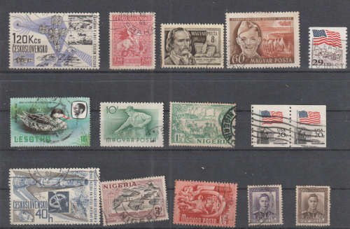 WORLD SELECTION BID PER STAMP TO TAKE ALL CARD EXCLUDED