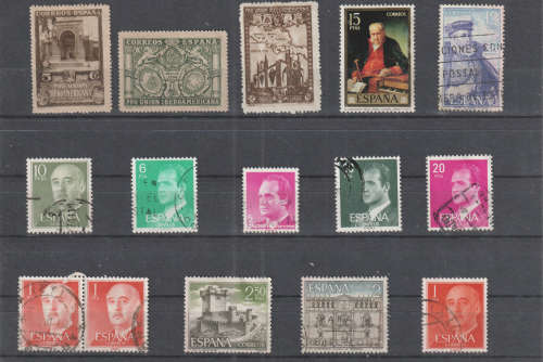 SPAIN SELECTION BID PER STAMP TO TAKE ALL CARD EXCLUDED