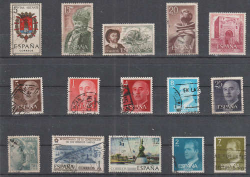 SPAIN SELECTION BID PER STAMP TO TAKE ALL CARD EXCLUDED