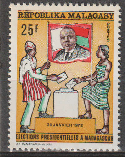 MALAGASY 1972 President Election in Madagascar UMM SG 212
