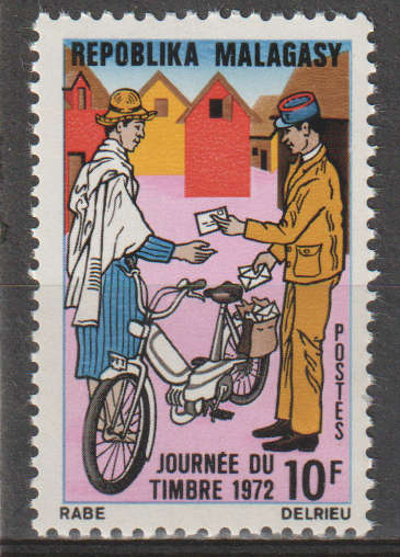MALAGASY 1972 Day of the Stamp UMM SG 213
