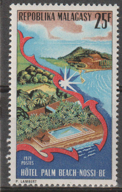 MALAGASY 1971 Hotel `Palm Beach`, Nossi-Be UMM SG 198